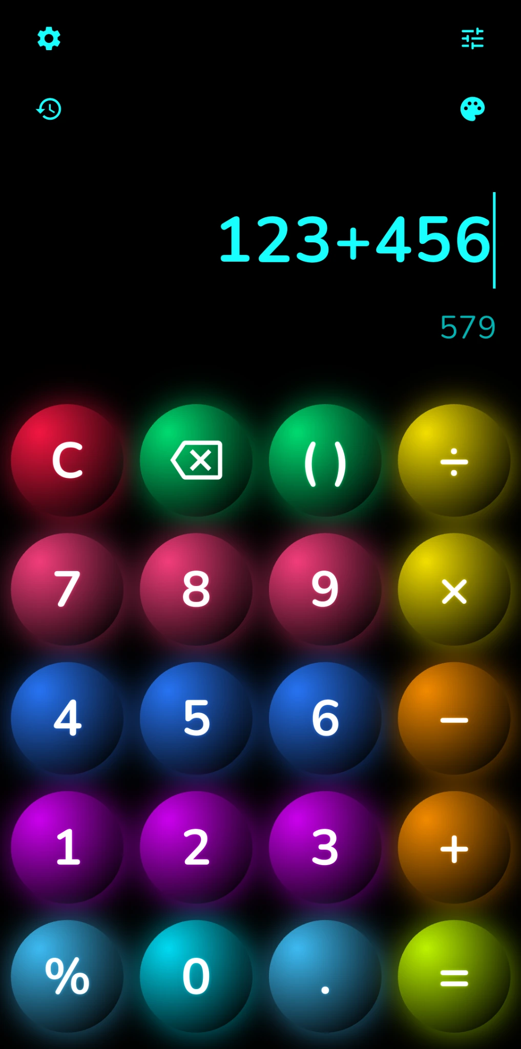 Themed Calculator Color Milk theme
